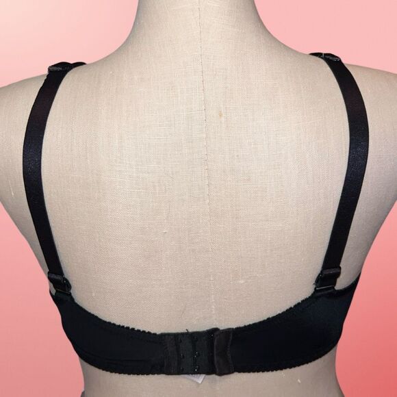 Full Figure Curvy Muse Black Lace Bra Size 40C - Picture 5 of 5